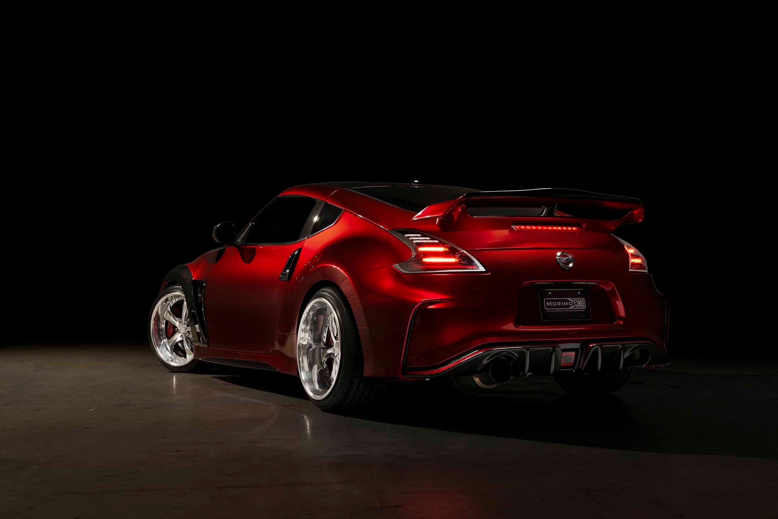 Gen 2 Morimoto XB LED Tail Lights 09-21 Nissan 370Z Black Red | LF418